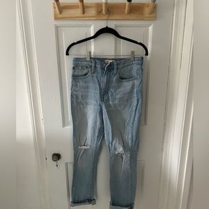 High-Rise Slim Crop Boy Jean